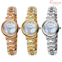 Kimio Brand Fashion Female Girls Bracelet Watch Luxury Pearl Crystal Women Wrist Watch Relojes Mujer Hour