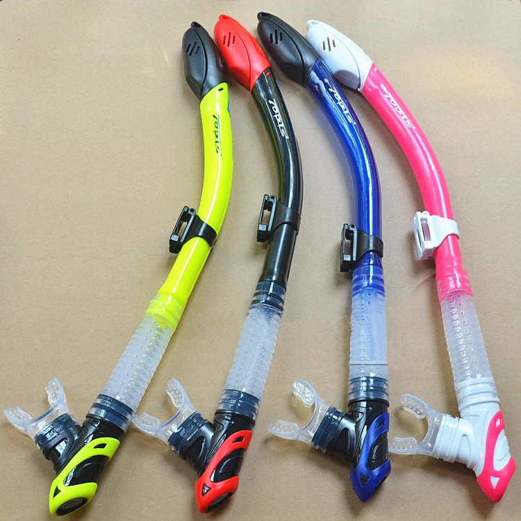 Free Shipping New Dark Standard Dry breathing tube Snorkel Scuba Snorkeling Purge Valve swimming