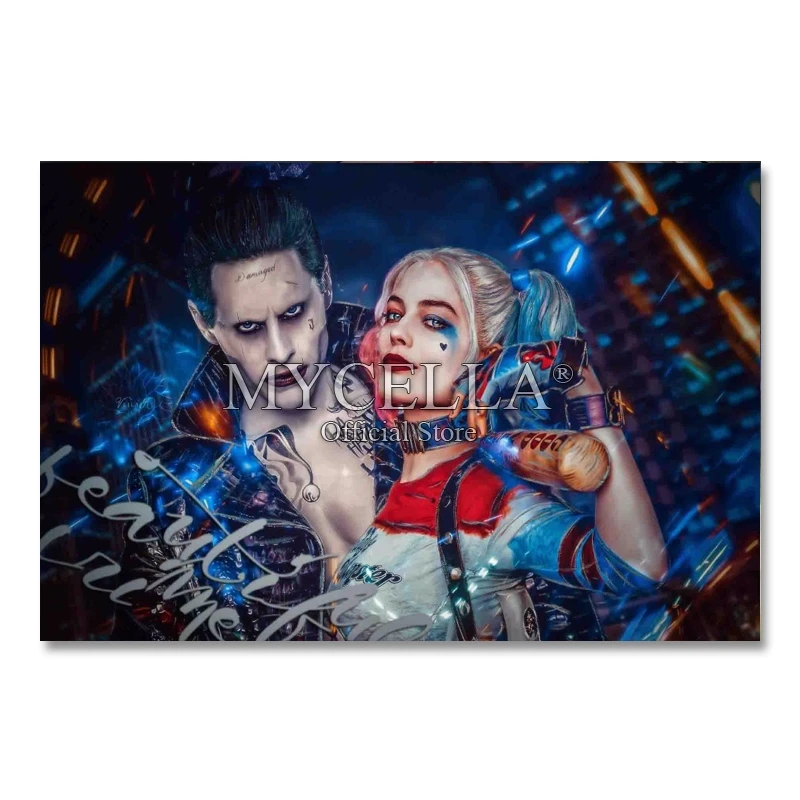 

5d Diy Diamond Painting Cross Stitch Harley Quinn Suicide Squad Art Full Square Rhinestone Embroidery Diamond Mosaic Home Decor