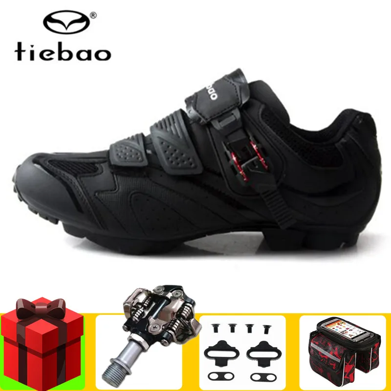 

Tiebao MTB Cycling Shoes add SPD pedal set Men Breathable Bike Shoes Bicycle Self-Locking Athletic Shoes Zapatillas Ciclismo