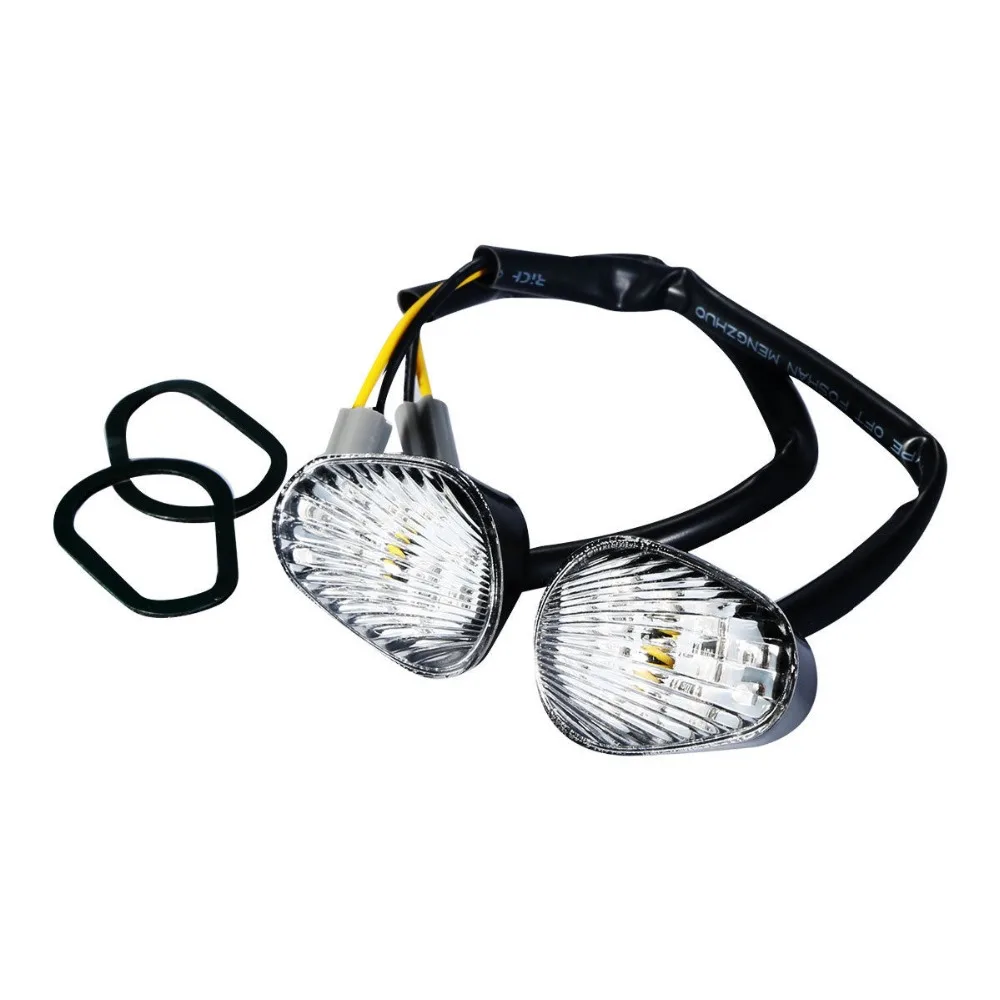 

Motorcycle Clear/Smoke LED Turn Signal Light Indicator For Yamaha FZ09 MT09 2014-2016 FZ07 MT07 2015-2017 Accessories