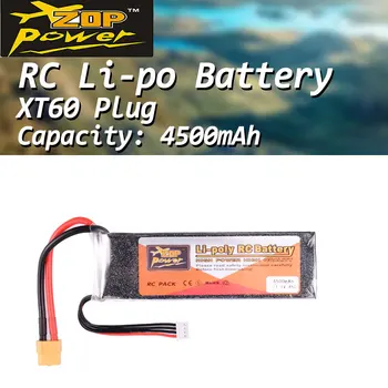ZOP Power 11.1V 45C 4500mAh 3S Lipo Battery XT60 Plug Rechargeable battery for RC Racing Drone Quadcopter Helicopter Car Boat 1pcs lipo battery 11 1v 14 8v 1600mah 70c lipo battery 3s 4s for rc helicopter rc car boat quadcopter remote control toys