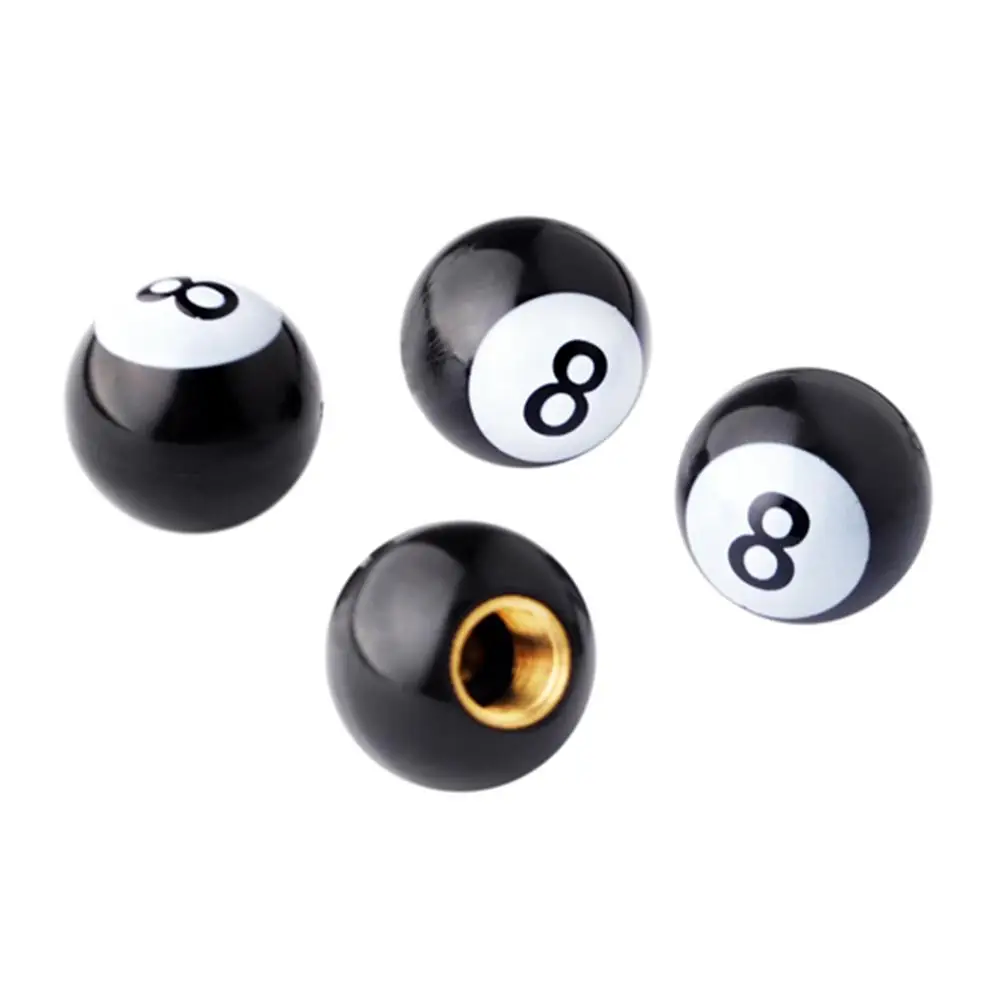 4 шт./компл. крышка клапана для велосипедных шин s Billiards Black 8 колес пылезащитная