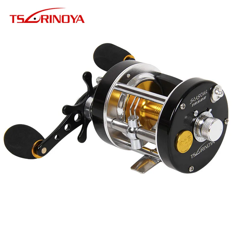 TSURINOYA Троллинг морской барабаны катушка Наживка литья TR500 правой ручкой