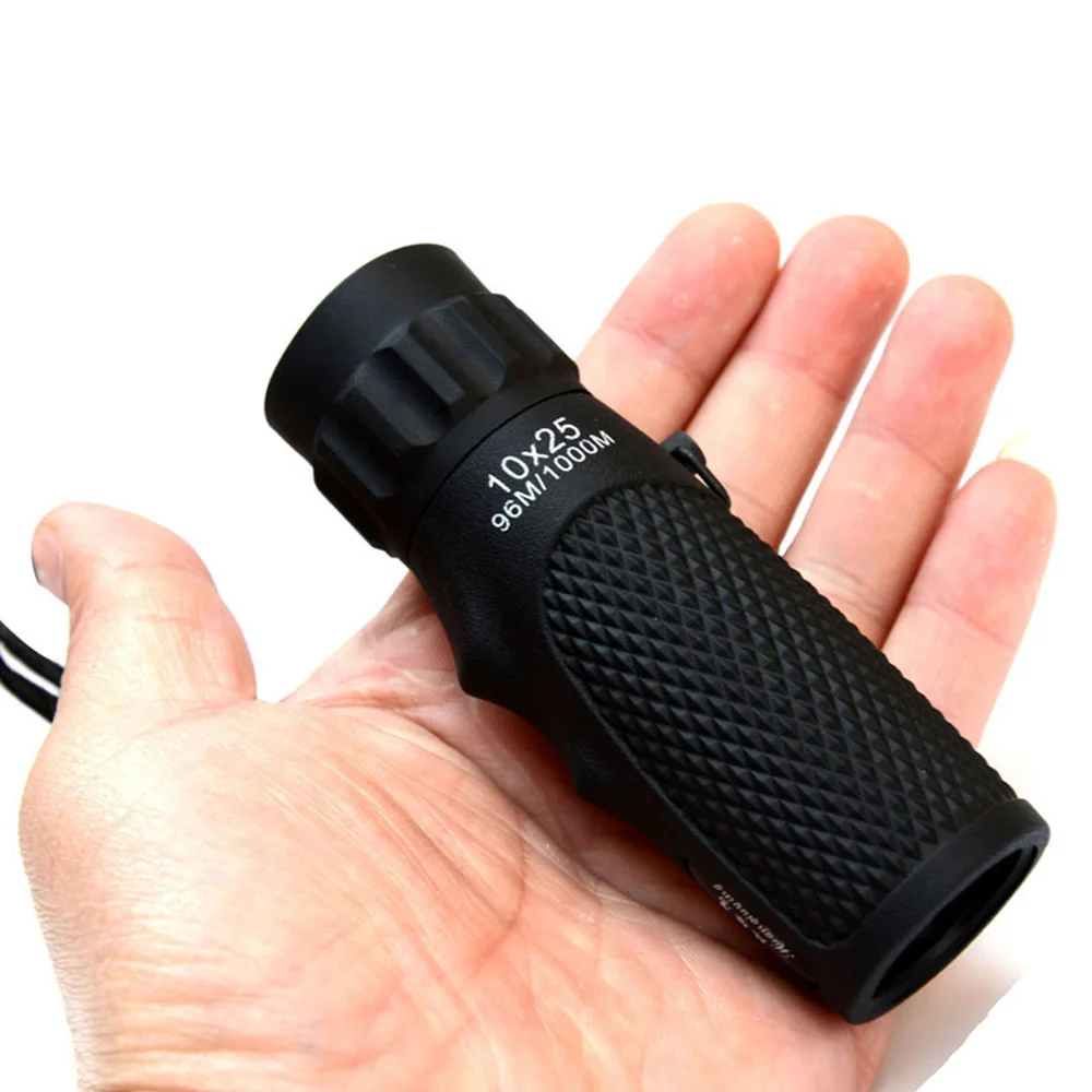 10x25 أحادي للرؤية الليلية HD تلسكوب البسيطة المحمولة منظار ثنائي مقاوم للماء البصرية عالية الجودة الصيد السفر مخيم الصيد 10x25 أحادي للرؤية الليلية HD تلسكوب البسيطة المحمولة منظار ثنائي مقاوم للماء البصرية عالية الجودة الصيد السفر مخيم الصيد