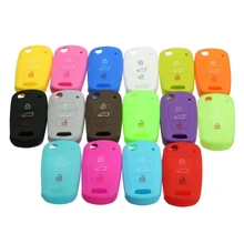 Silicone 3 Botão Flip Remoto Caso Chave Fob Capa Para Kia Sportage Alma Rio cee ‘d