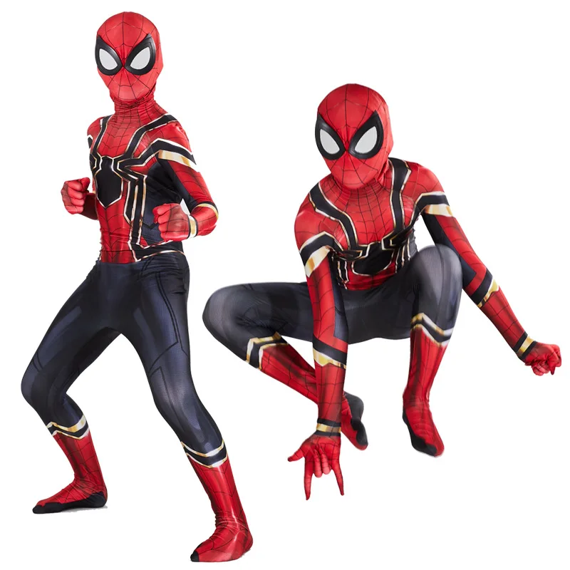

Kids Avengers Endgame Iron Spider-man Zentai Bodysuit Holiday Halloween Boys Tights Costume Jumpsuit New
