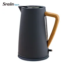 Sraintech 1800W Stainless Steel Electric Kettle with Wooden Plastic Handle 1.7L #304 Food Grade SS Heating Water in 5 Minutes Sraintech 1800W Stainless Steel Electric Kettle with Wooden Plastic Handle 1.7L #304 Food Grade SS Heating Water in 5 Minutes