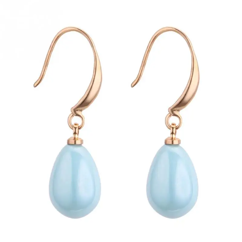 

Fashion Jewelry Simple Sweet Temperament Pearl Earrings Elegant Drops Student Earrings Women Girls Gift
