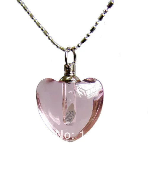 25pcs/lot pink Smooth hearts Rice vials pendants rice vial pendant perfume empty glass bottle spray bottl | Украшения и