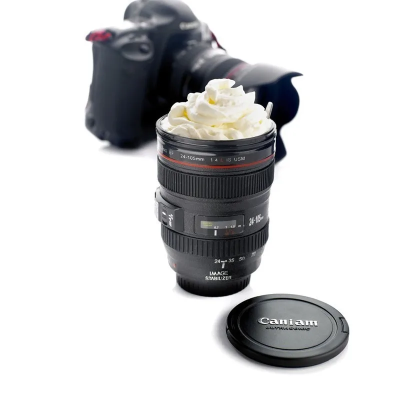 Новинка 2019 объектив камеры Canon Slr 24 105 мм 1:1 чашка 400 мл креативная пластиковая