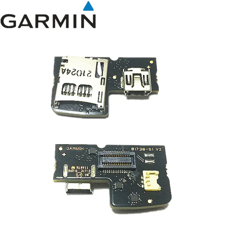 PCB w mini USB& держатель для микро-СД для Garmin Edge 810 TYPE-10(810 touring) Замена ремонта