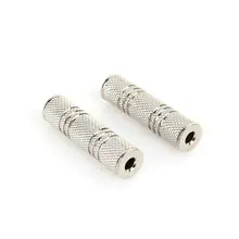 3.5mm Jack to Jack 3.5mm Female to Female F/F Use for Phone Tablet PC MP3 4 Audio Adapter Connector Adaptor NFC Support