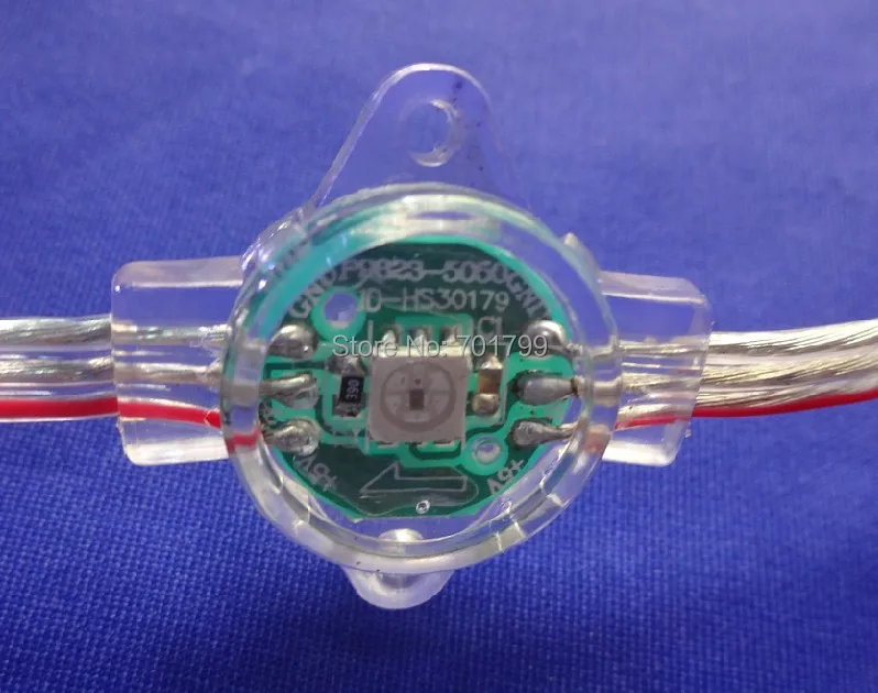 

DC5V WS2812(6pin) full color led pixel light;.16.8mm diameter,IP66;one 5050 RGB LED with WS2811 chipset built-in as one pixel