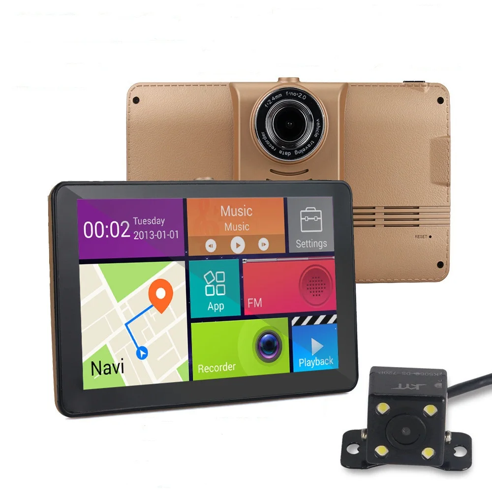 7 inch GPS Navigation Android WiFi DVR Camera Big Truck Dual Bluetooth MT8127 Quad-core Car Navigator Free map | Автомобили и