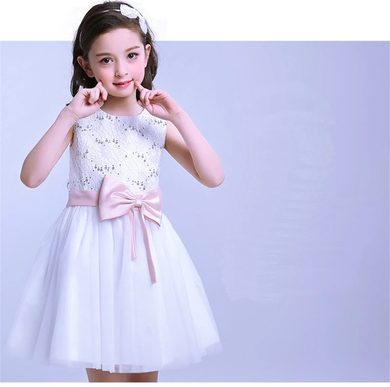 Sequin Bow Dress Kids (15)