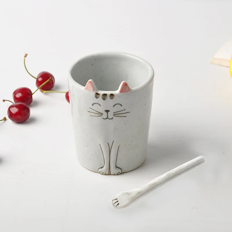 Японский стиль ручная роспись в форме шариковой ручки кружки блюдо милые чашки и кружки Посуда для напитков - Цвет: 1