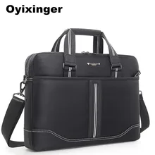 Высококачественная мужская деловая сумка Оксфорд, Офисные Сумки для мужчин, Черный Портфель, водонепроницаемая посылка, мужская сумка для работы