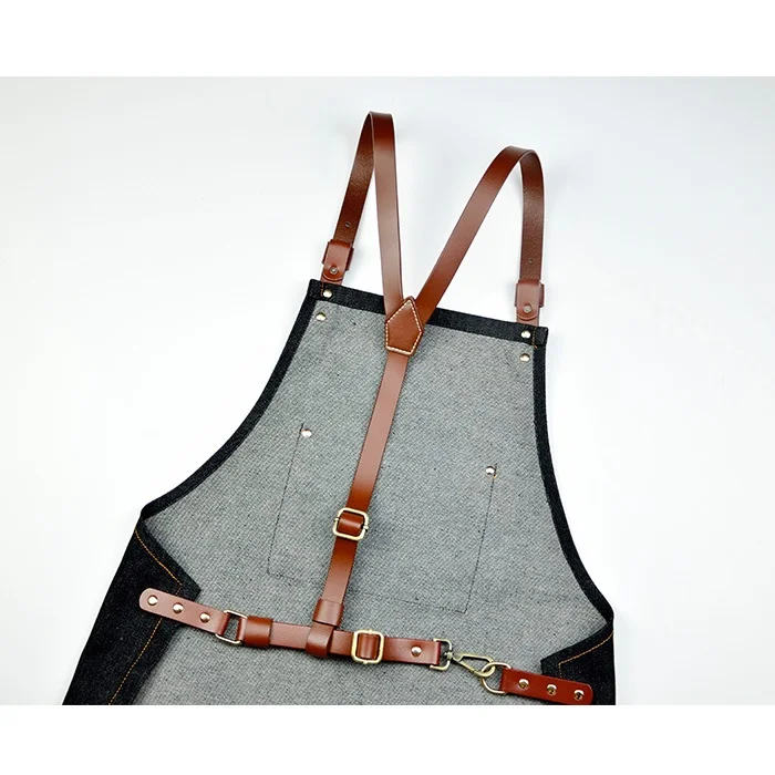  Denim Simple Antifouling Unisex Woman Men's Male Lady's Kitchen Cooking Chef Apron Restaurant Baris - 32814606266