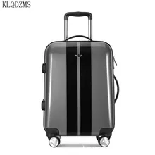 KLQDZMS 20 дюймов Мужская посадка в бизнес-класс Дорожный чемодан Женская модная тележка сумки с колесами ABS+ PC прокатный багаж