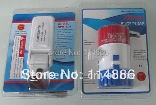 Singflo 12V 1100GPH bilge Pump Float switch