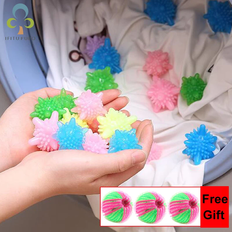 

6Pcs Anti-winding Laundry Ball Home Washing Machine Solid Cleaning Ball Super Strong Decontamination Laundry Ball GYH