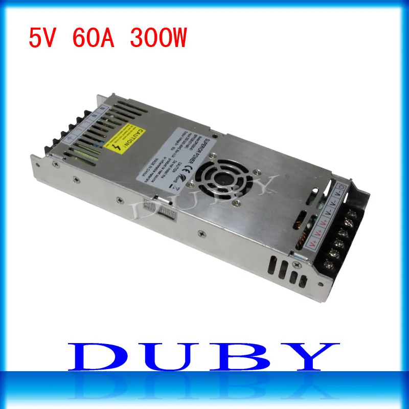 

Utral thin 5V 60A 300W Switching power supply Driver For LED Light Strip Display AC200-240V Factory Supplier