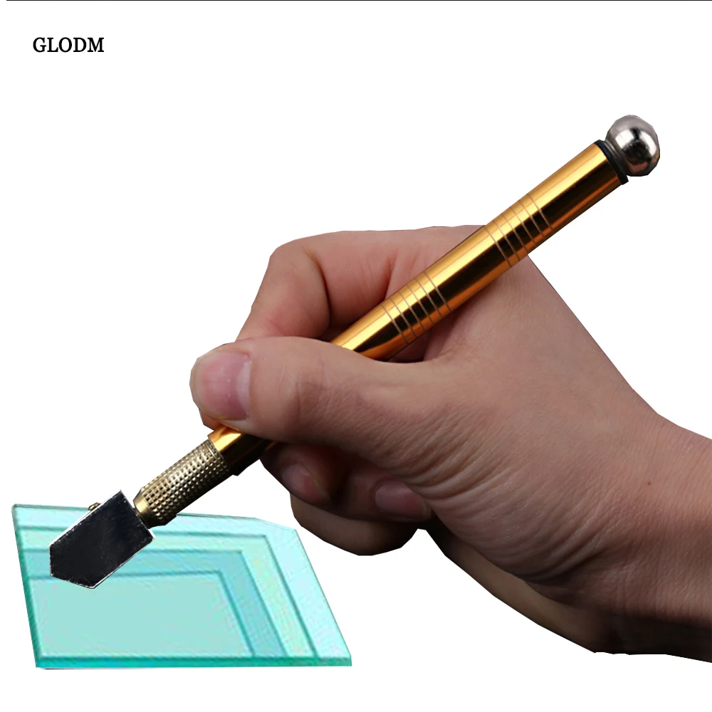 Glass cutter tool roller glass knife metal pen rod diamond sharp and