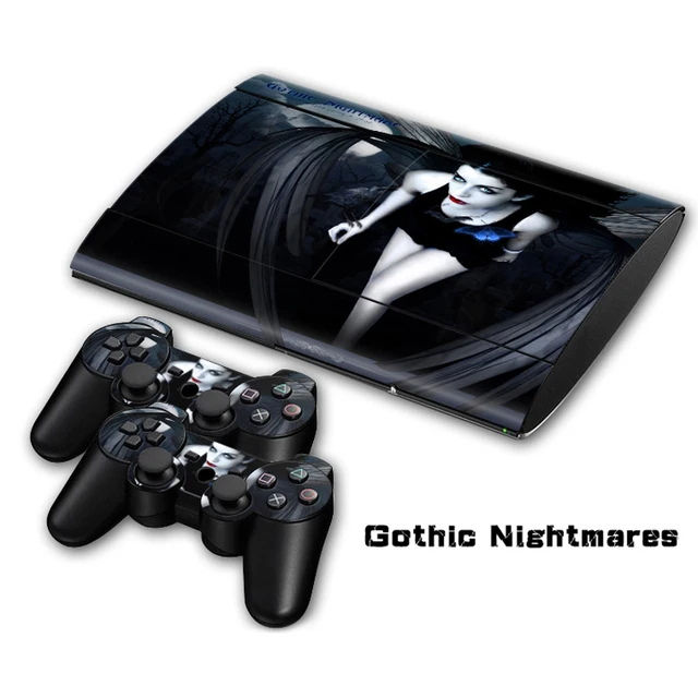 Best Offers Gothic Nightmares Vinyl Skin Sticker For Sony PlayStation 3 Super Slim Console and Controller Skins 
