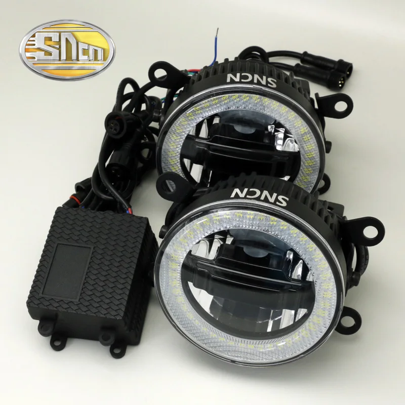 SNCN Led angel eyes противотуманная фара для Ford Ecosport 2004- проводник 2013- дневные ходовые огни drl основание из нержавеющей стали