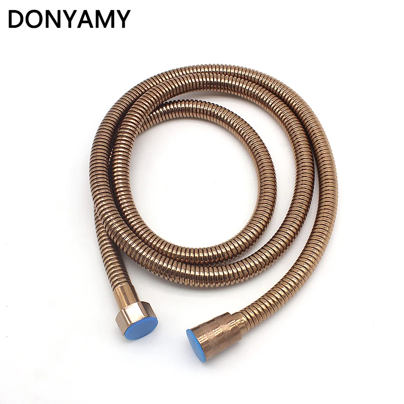 DONYUMMYJO حديثا 5 اللون الحمام دش خرطوم السباكة مرنة العتيقة النحاس الكروم للحمام الاكسسوارات المياه خرطوم أدوات