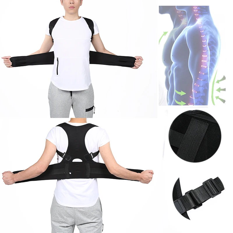 

Adjustable Magnets Back Support Posture Corrector Women Men's Medical Corset Back Therapy Posture Brace Back Support Belt PC108