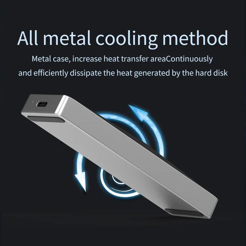 Portable SSD Enclosure Support PCIe M 2 nvme ssd cases type c 3 1 gen2 10Gbps 2