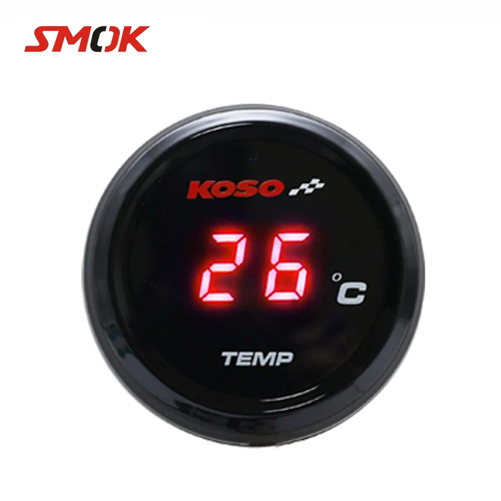 

SMOK Universal Motorcycle Thermometer Instruments Water Temp Temperature Digital Display Gauge Meter For KOSO