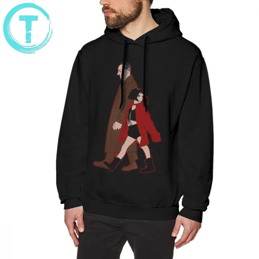 Leon The Professional Hoodie Leon The Professional Mathilda толстовки с капюшоном выше размера популярный пуловер Толстовка серая Осенняя хлопковая толстовка