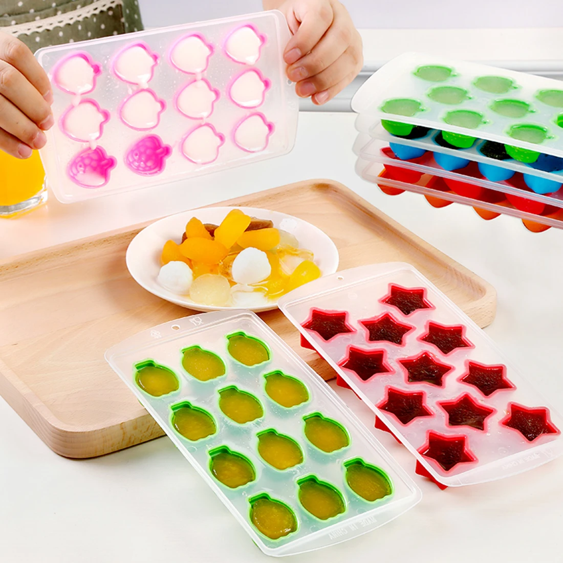 

Silicone Chocolate Mold 1PC 11 Types Cute Ice Ball Cube Tray Freeze Mould Bar Pudding Jelly Cake Tools Kitchen Accessories
