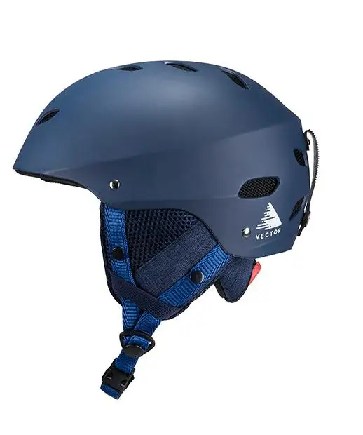 Профессиональный лыжный шлем Регулируемый Открытый Сверхлегкий дышащий интегрированный литой скейтборд, сноуборд шлем - Цвет: Синий