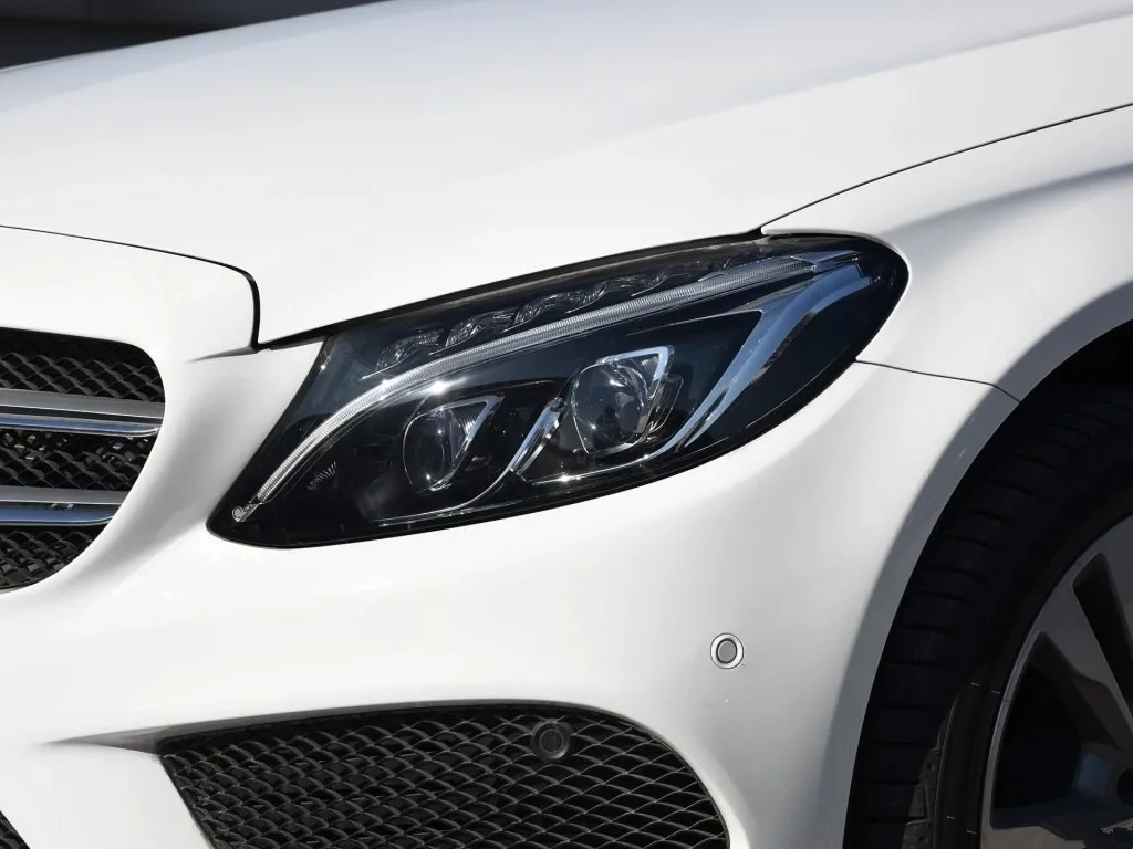 Для- Benz W205 C Класс C180 C200L C260L C280 C300 фары Прозрачная крышка лампы фары корпус
