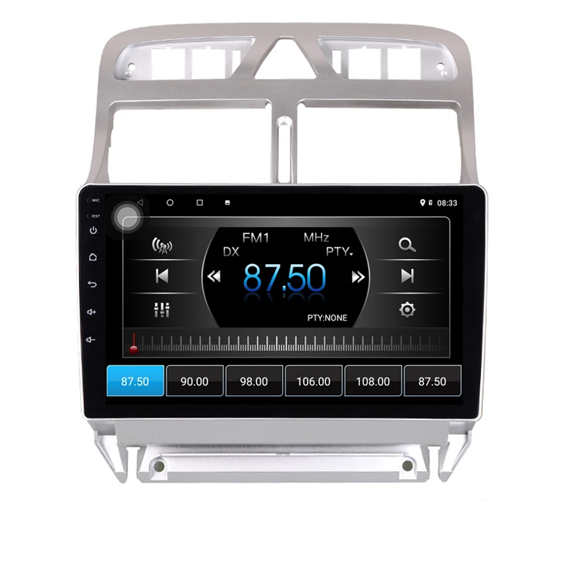 Sale 9" 4G RAM 2.5D IPS 8 CORE Android 9.1 Car DVD Multimedia Player GPS for Peugeot 307 2006-2010 2011 2013 audio radio navigation 4