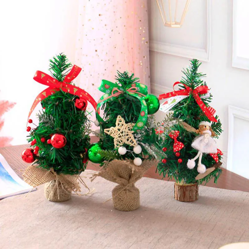 Colorful 30cm Christmas Trees Cute Xmas Decorations Small Pine