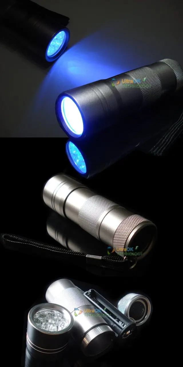 New Flashlight for Camping 12 LED UV  Lamp Torch