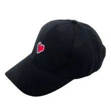 Бейсбольная Кепка унисекс для мужчин и женщин, бейсболка с вышитым сердцем, регулируемая летняя модная бейсболка, хип-хоп шапки