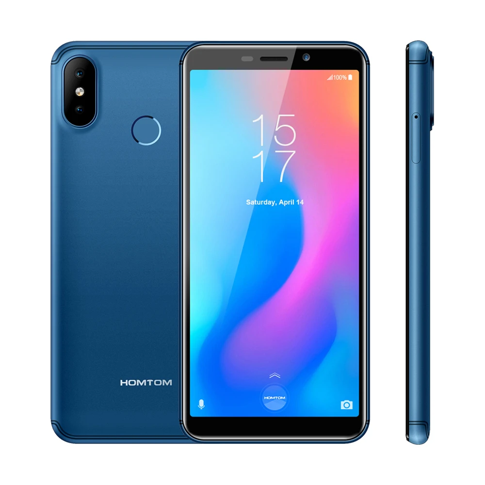 HOMTOM C2 смартфон 18:9 полный Экран MTK6739 Ouad Core 5," отпечатков пальцев 2 ГБ+ 16 GB Двойная камера заднего вида для 13MP+ 8MP 4G мобильный телефон OTG