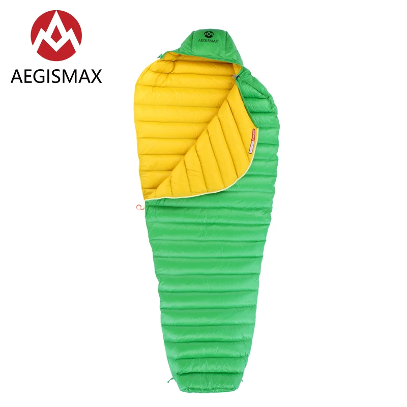 AEGISMAX Leto Green 700FP ультра сухой белый гусиный пух для кемпинга спальный