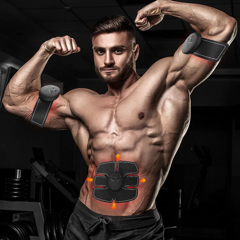 Fitness EMS Muscle Stimulator Wireless Electrostimulator Abdominal Arm Leg Stimulation Body Slimming Training Exercise Workout