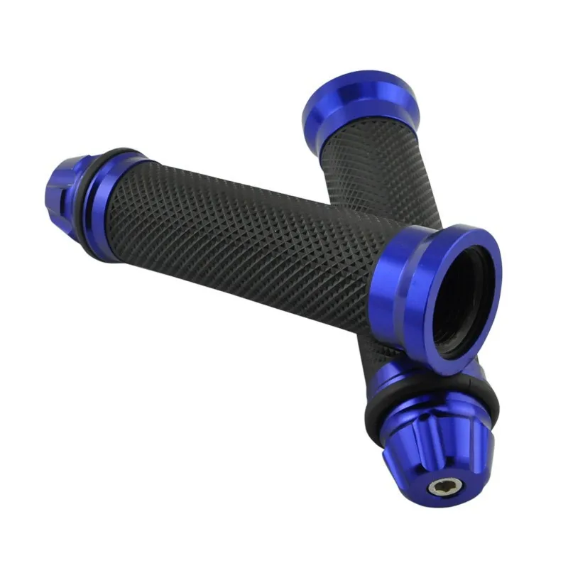 1 Pair Blue Motorcycle handlebar grips protaper motocross pit bike handle bar grip 7/8'' CNC