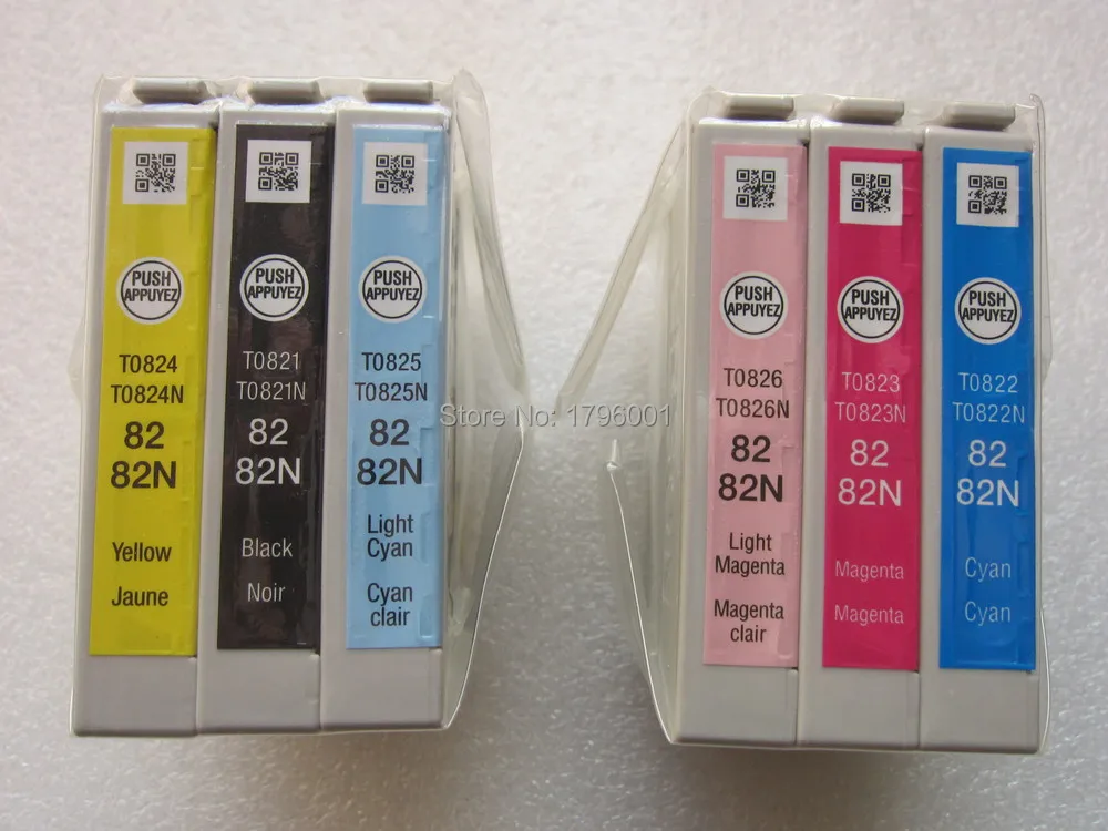 ФОТО 82N genuine ink cartridge T0821N-T0826N ink cartridges For Epson T50 T59 TX700W TX800FW TX810FW