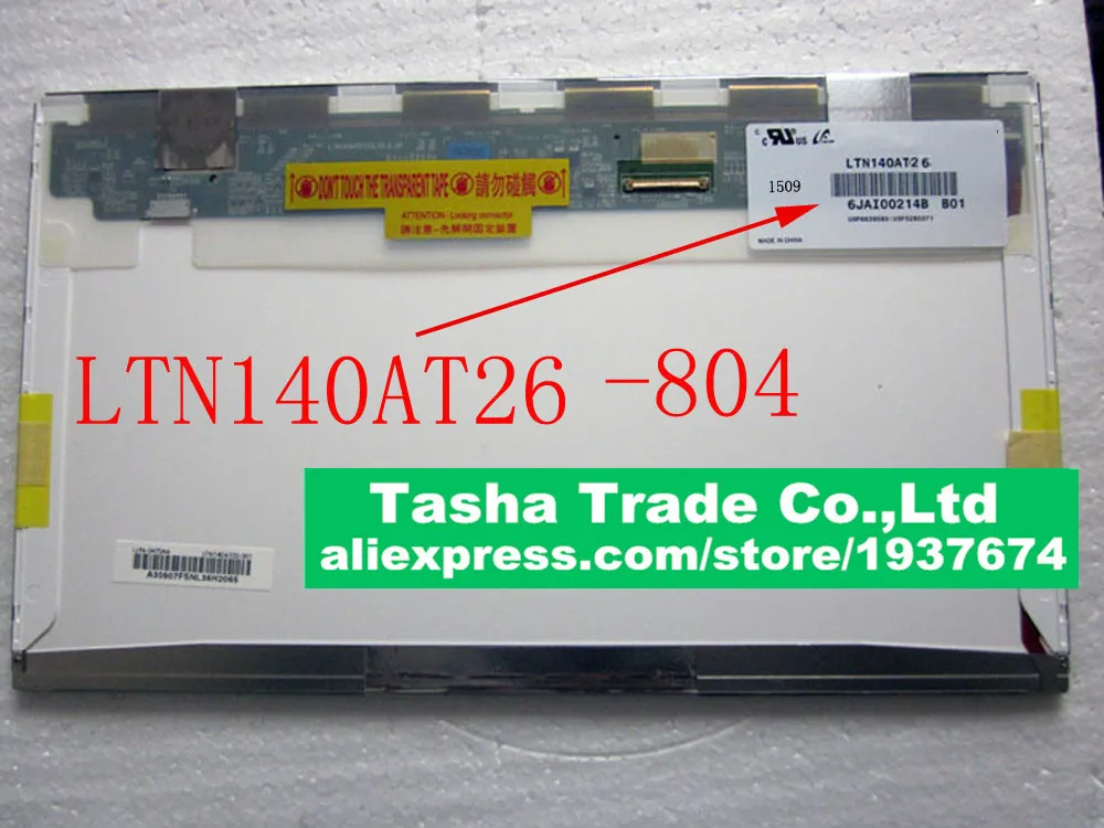 

LTN140AT26-804 LTN140AT26 804 Screen TFT LCD Panel 1366x768 HD LED Screen