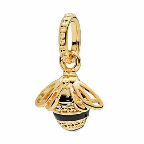 

Punk Gold Color Cute Animal Bee Pendants Beads Fit Pandora Bracelets & Bangles for Women Maxi Party Jewelry DIY Bijoux Perles