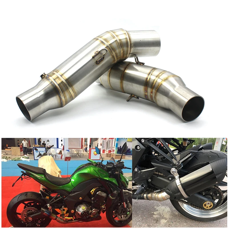 

Motorbike Middle Exhaust System for Kawasaki Z1000 2010 to 2016 Connect Escape Link Exhaust Pipe Motorcycle Accessories Muffler